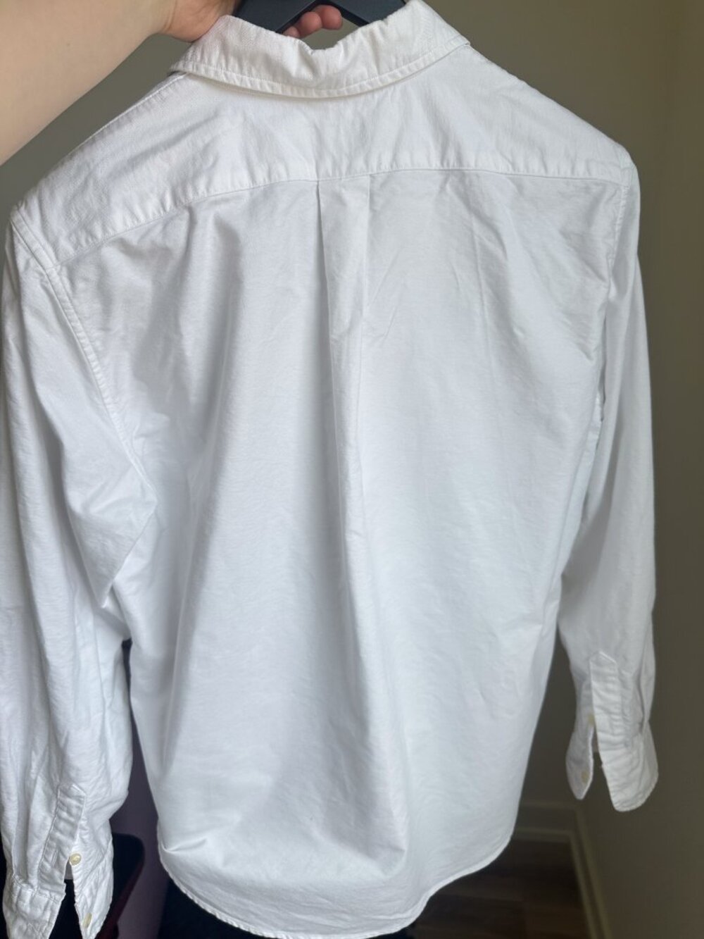 Polo Ralph Lauren Classic Fit Cotton Oxford Shirt in White | Size: Large - Picture 7 of 10